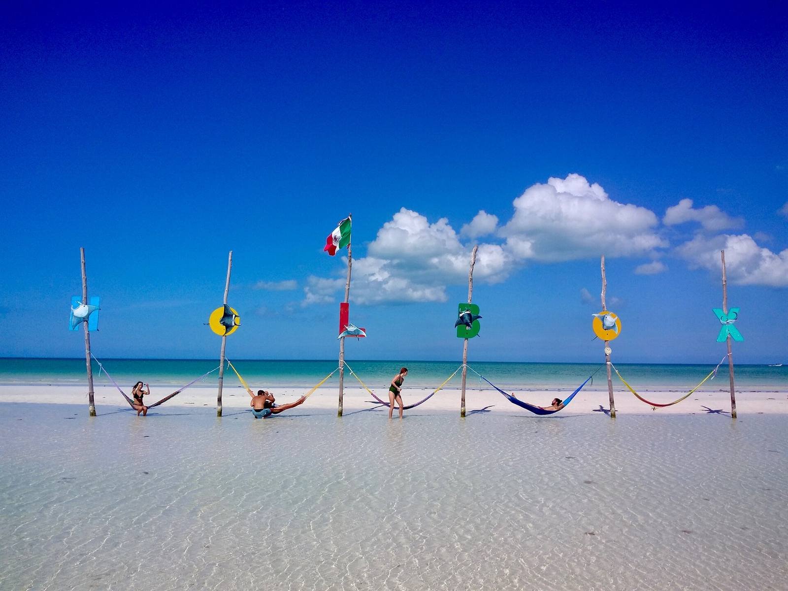 The beach · 1 block